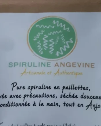 Paillettes de spirulines crue déshydratée - Spiruline Angevine - Les épices curieuses