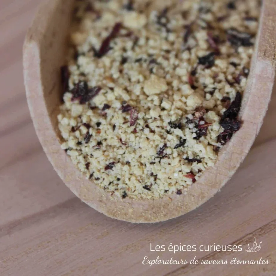 Fleur de sel Hibiscus Gingembre   Les épices curieuses