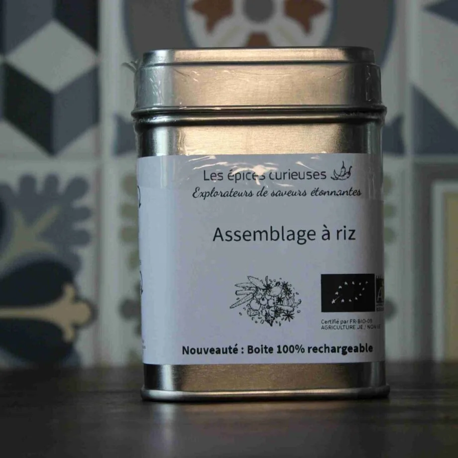 Assemblage à riz   40G   Boite métal   Les épices curieuses
