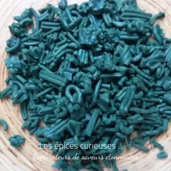 Paillettes de spiruline crue déshydratée 100g - Les épices curieuses
