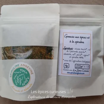Gomasio aux épices et spiruline (50g) - Les épices curieuses