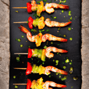 Brochettes de crevettes marinées au paprika fumé et citron vert – recette barbecue savoureuse et facile- Les épices curieuses