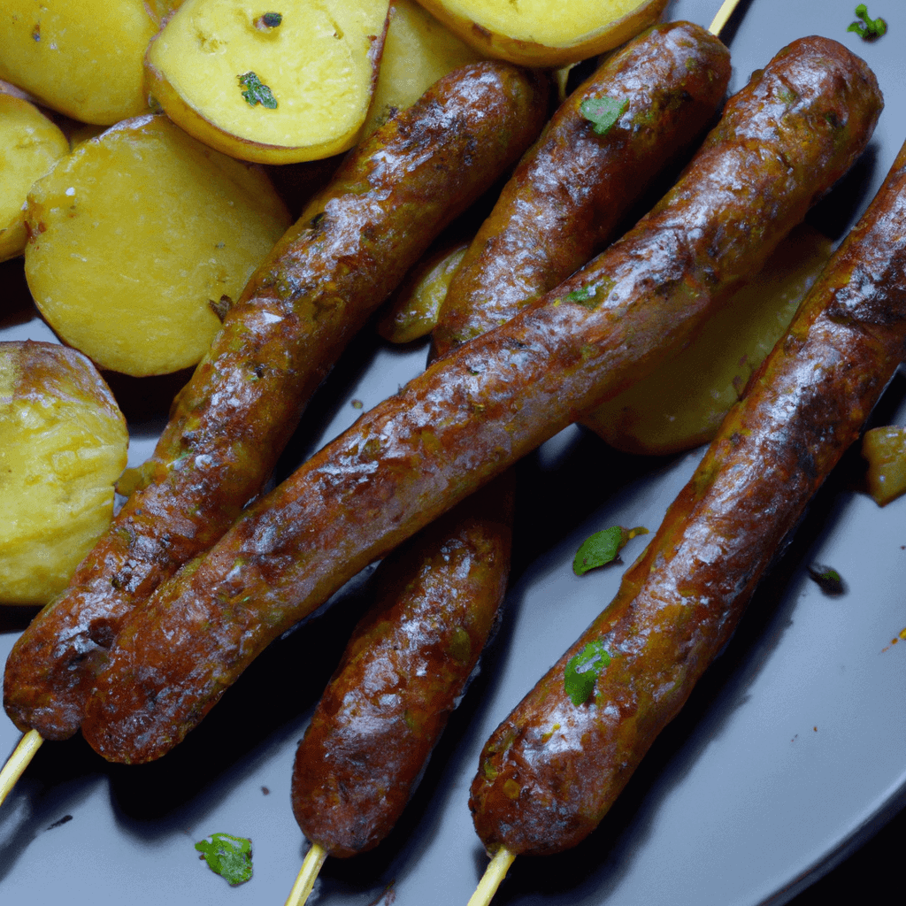 Saucisses artisanales et pommes de terre nouvelles rôties au zaatar- Les épices curieuses