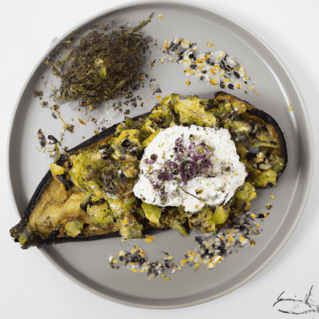 Tartine d’aubergine confite, burrata & zaatar- Les épices curieuses