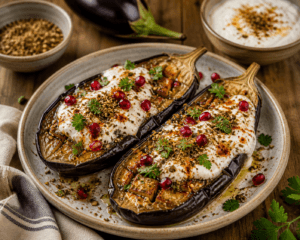 Aubergines rôties et yaourt fumé - Les épices curieuses