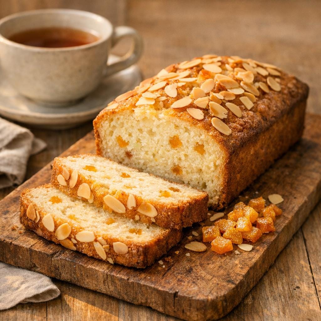 Cake moelleux au yaourt, amandes et Écorces d'Iyokan confites avec Ecorces d'Iyokan Confites