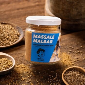 Massalé Malbar de La Réunion 105 G - Dluo 12/21 - visuel produit IA