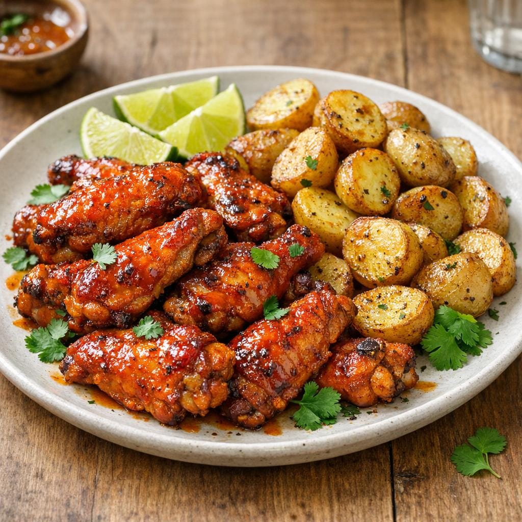 ailes de poulet laquées