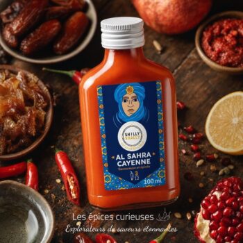 Al-Ṣahrā’ Cayenne - Force 3/12 - 100 ml - douce et épicée - Les Épices Curieuses