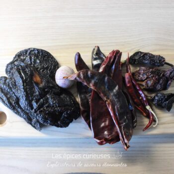 Assortiement de piment pour la sauce Enchilada - Les Épices Curieuses