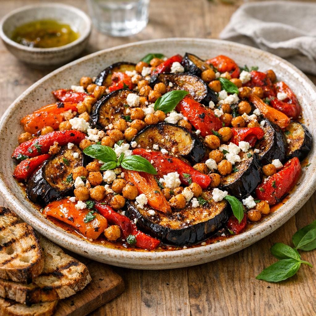 Aubergines et poivrons : légumes rôtis parfumés avec Huile d'olive tomate et paprika fumé 25 cl