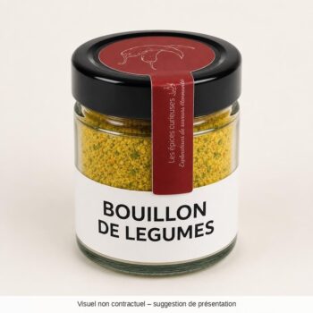 BOUILLON DE LEGUMES - 40G - Bocal - Les Épices Curieuses