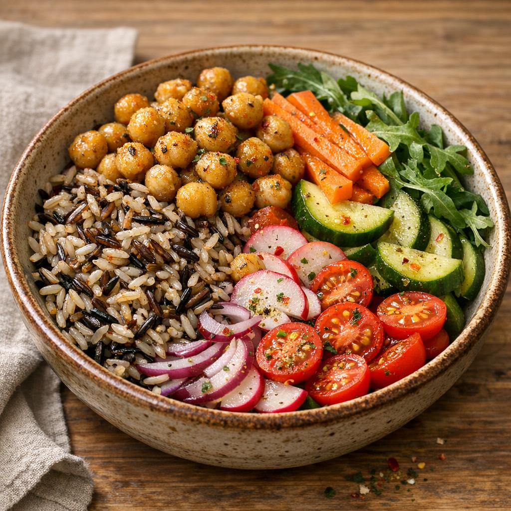 Bowl riz sauvage