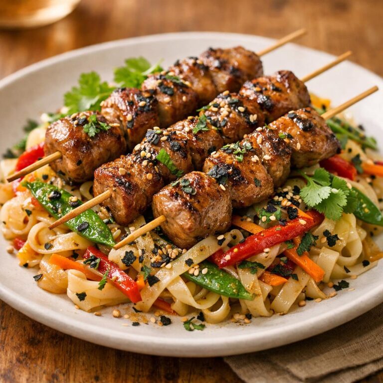 Brochettes de veau thaï