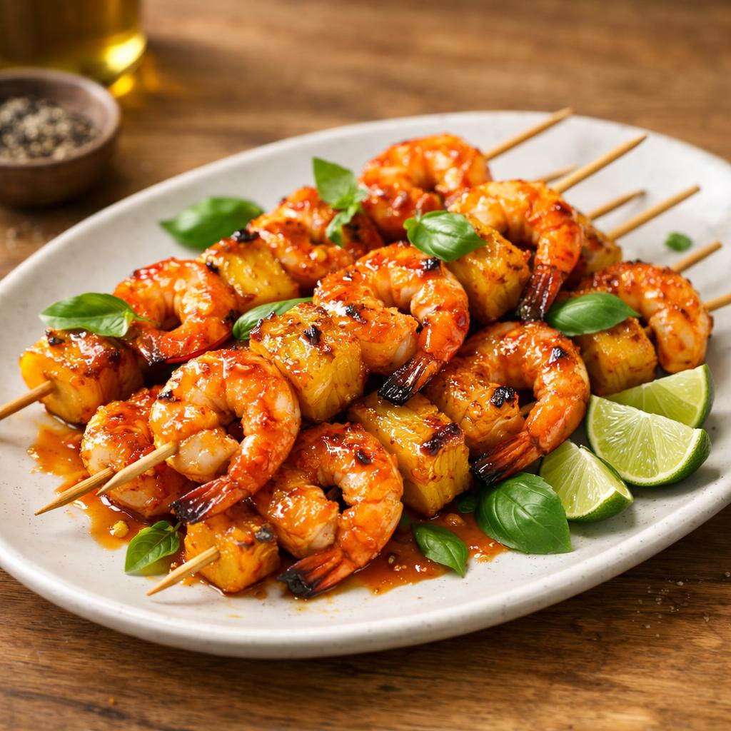 Brochettes gambas Anasthésie