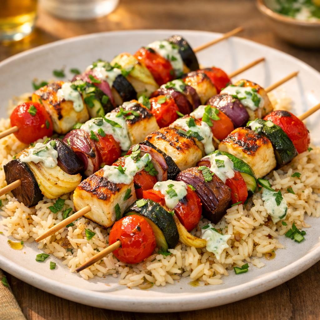 brochettes halloumi Nokoss fumé