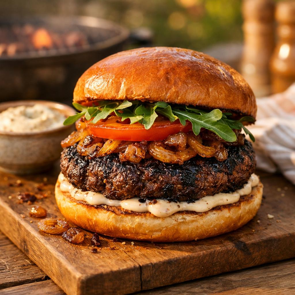 Burger d'été au bœuf