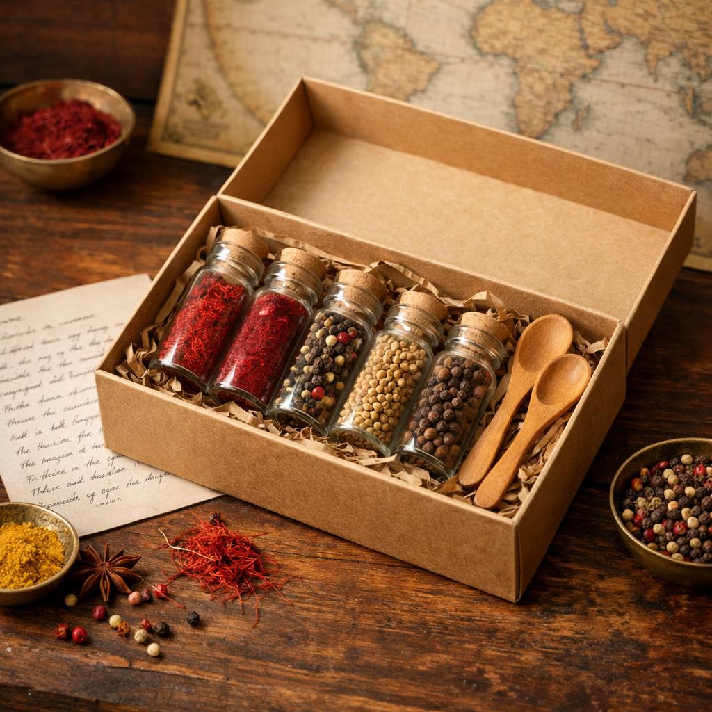 cadeau pour amateur de cuisines du monde épices rares