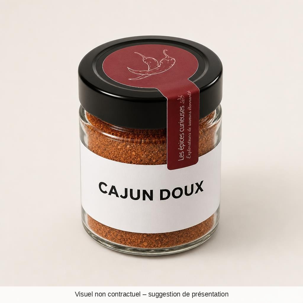 CAJUN DOUX - 40G - Bocal - Les Épices Curieuses
