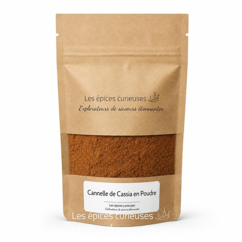 Cannelle de Cassia en Poudre - Packaging - Les Épices Curieuses