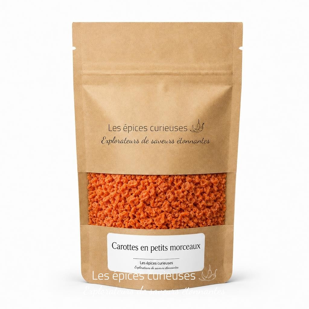 Carottes en petits morceaux - Packaging - Les Épices Curieuses