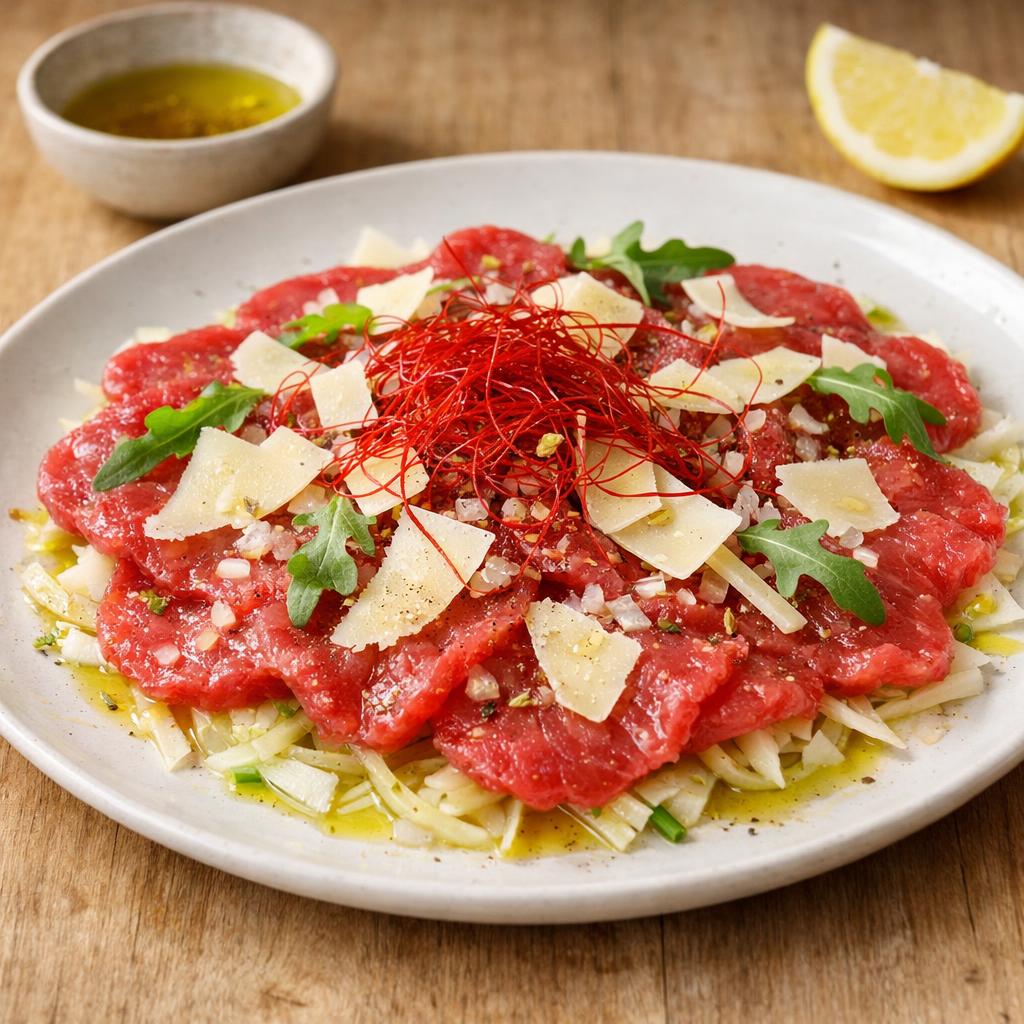 Carpaccio boeuf piment