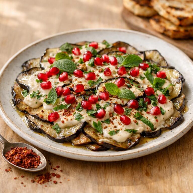 carpaccio d'aubergines fumées