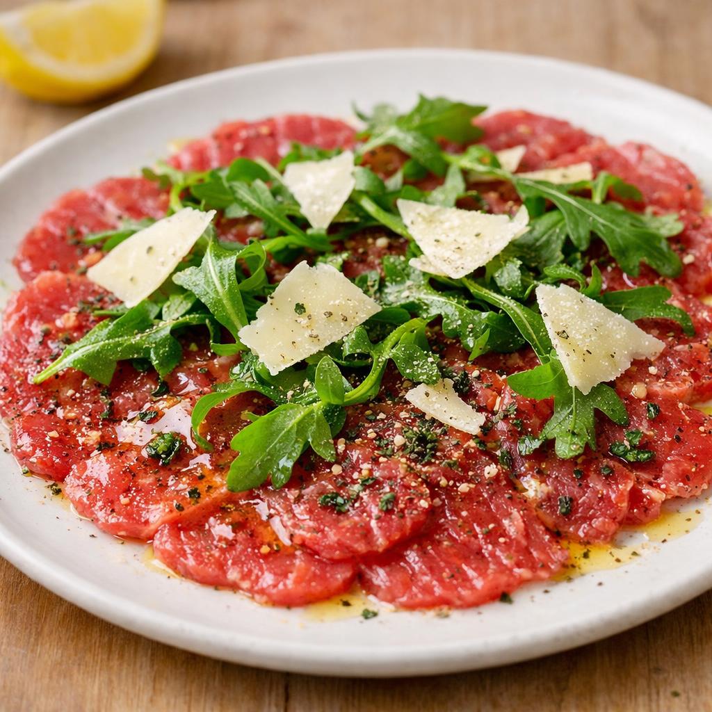 Carpaccio de bœuf au persil