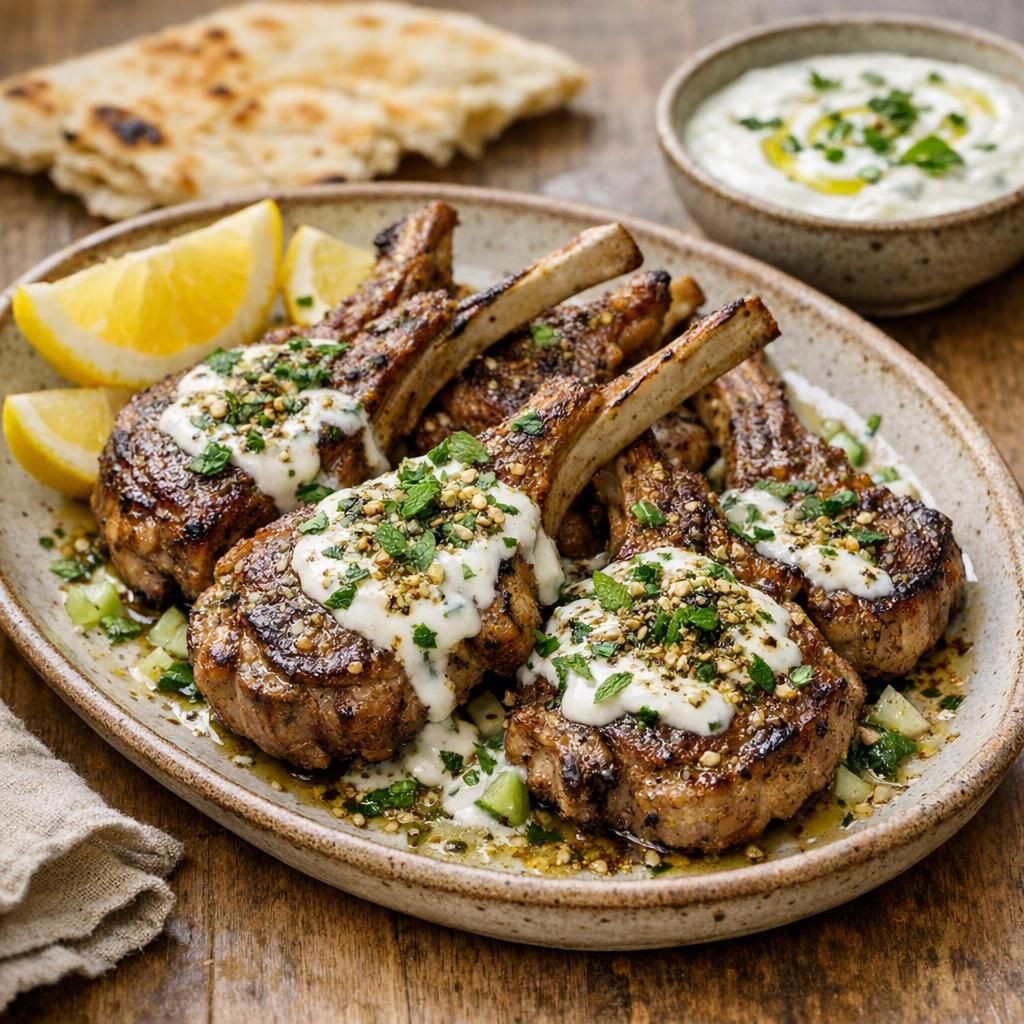 Côtelettes d'agneau au Zaatar