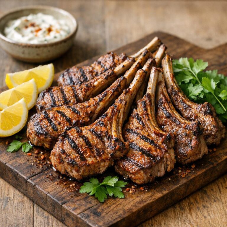 côtelettes d'agneau fumées