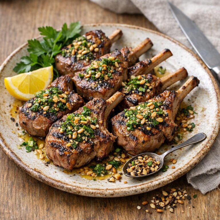 côtelettes d'agneau grillées