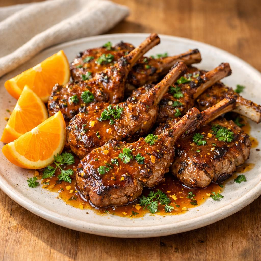 Côtelettes d'agneau au cerfeuil