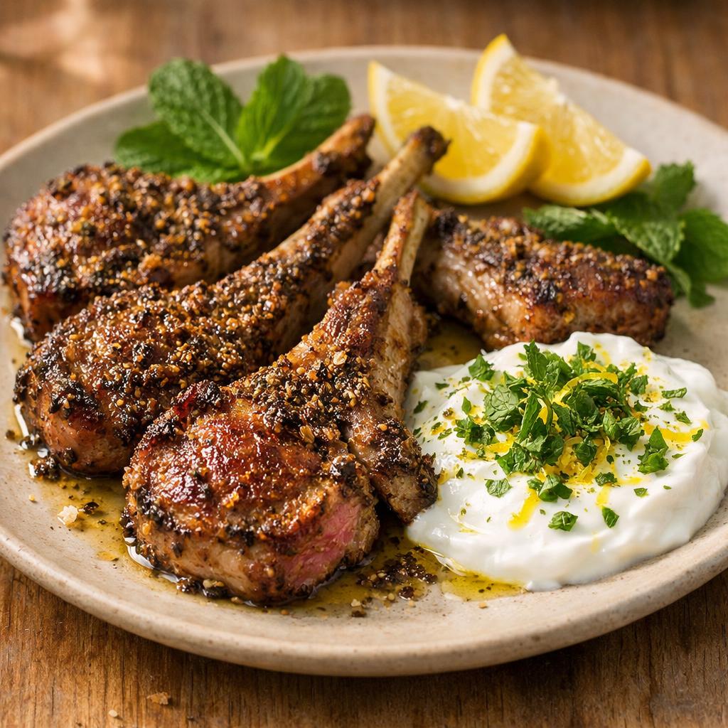 Côtelettes d'agneau zaatar
