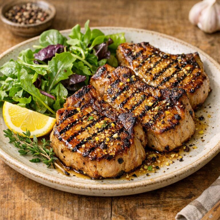 Côtelettes porc yuzu
