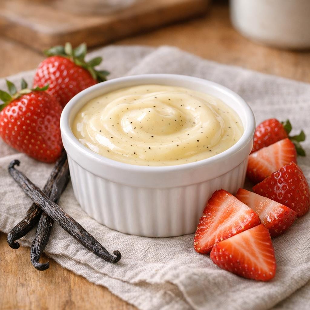 Crème dessert vanille Bourbon de Madagascar onctueuse avec Vanille Bourbon de Madagascar * en vrac