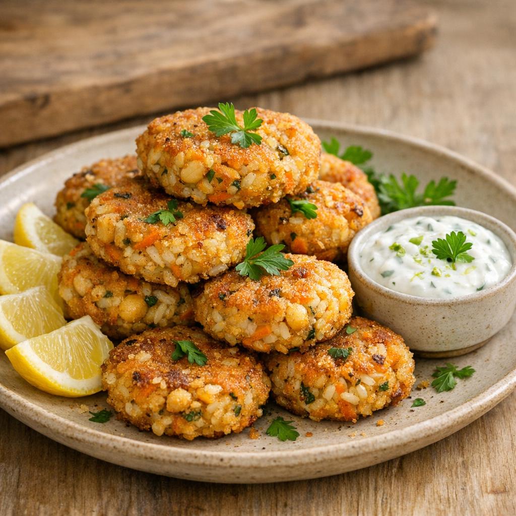 croquettes riz pois chiches