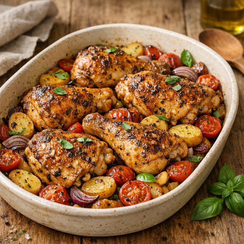 Cuisses de poulet en marinade provençale au four avec Marinade à la provençale