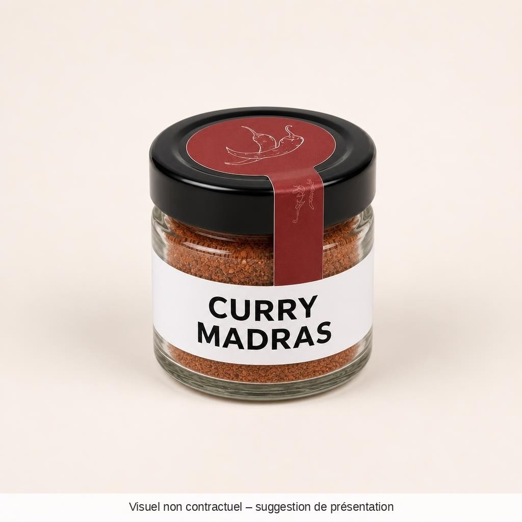 CURRY MADRAS - 40G - Bocal - Les Épices Curieuses