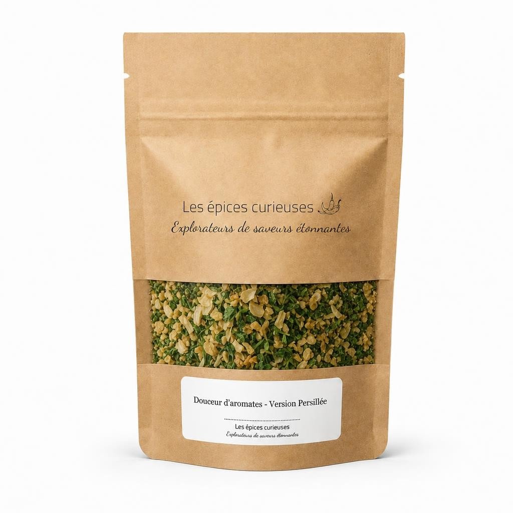 Douceur d'aromates - Version Persillée - Packaging - Les Épices Curieuses