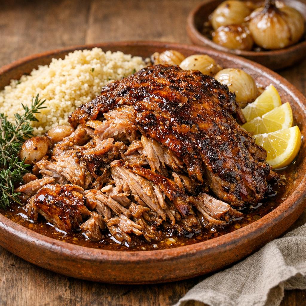 épaule d'agneau confite