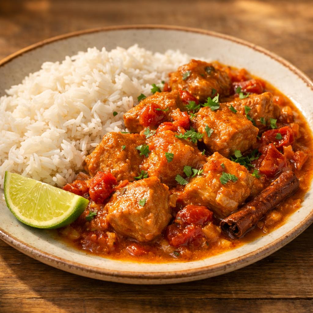 épaule de porc au curry