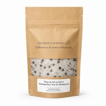 Fleur de Sel au Poivre Voatsiperifery Noir de Madagascar - Packaging - Les Épices Curieuses