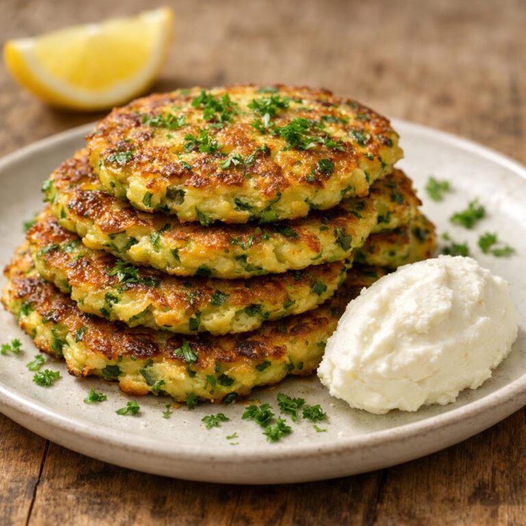 Galettes courgettes cerfeuil