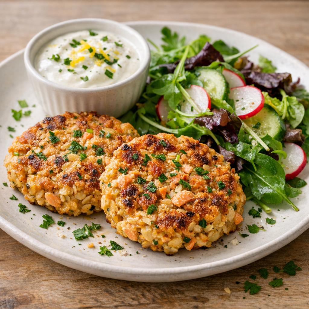Galettes d'avoine saumon