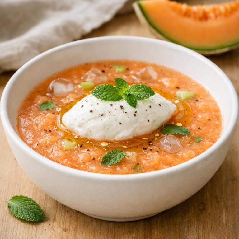 gazpacho de melon vanille