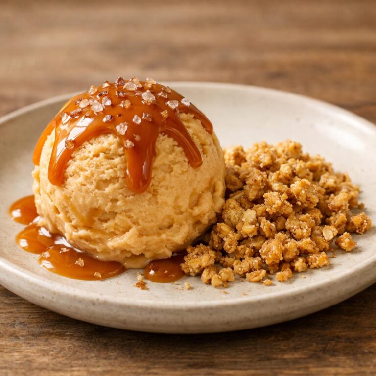 Glace caramel salé fumé