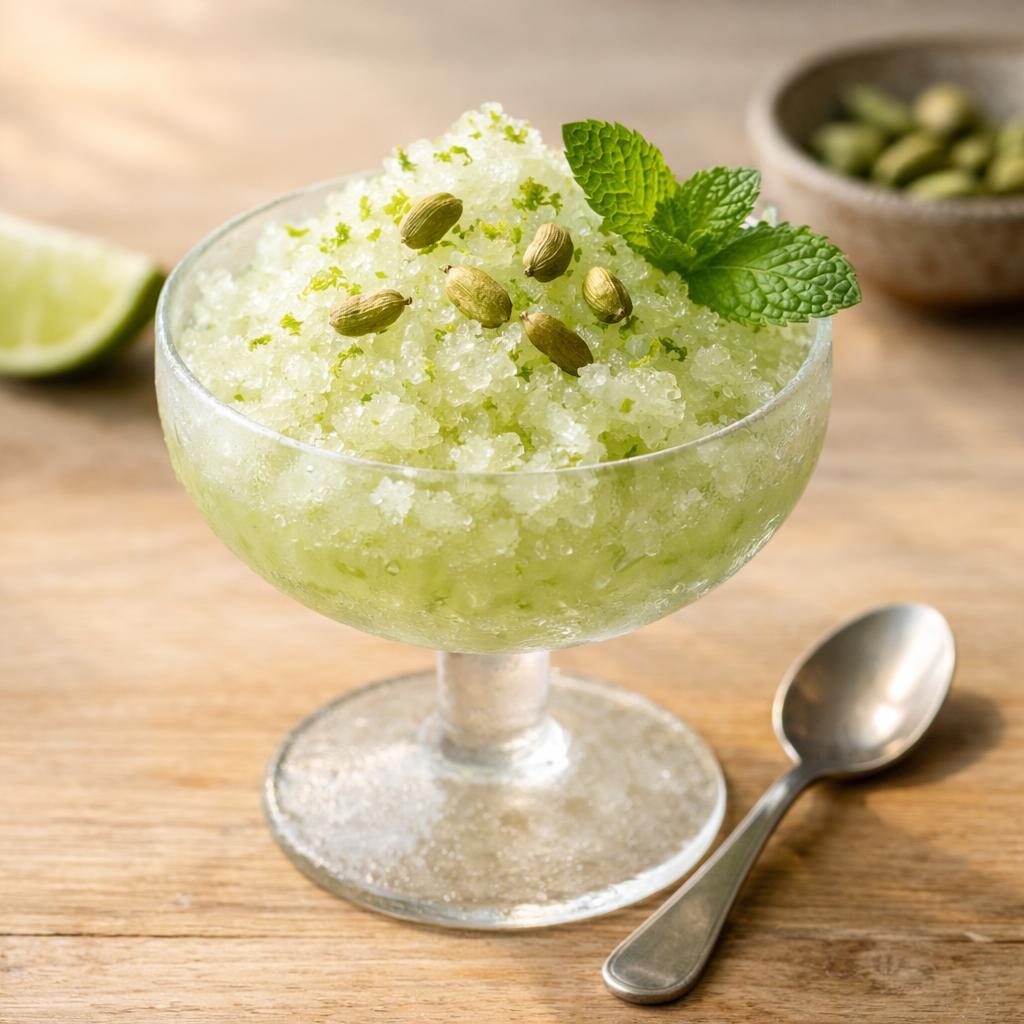 Granité citron vert cardamome