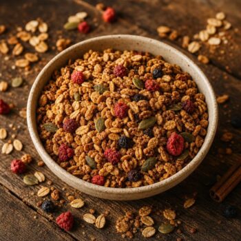 Granola aux fruits rouges - Les Épices Curieuses