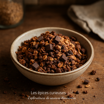 Granola chocolat - Les Épices Curieuses