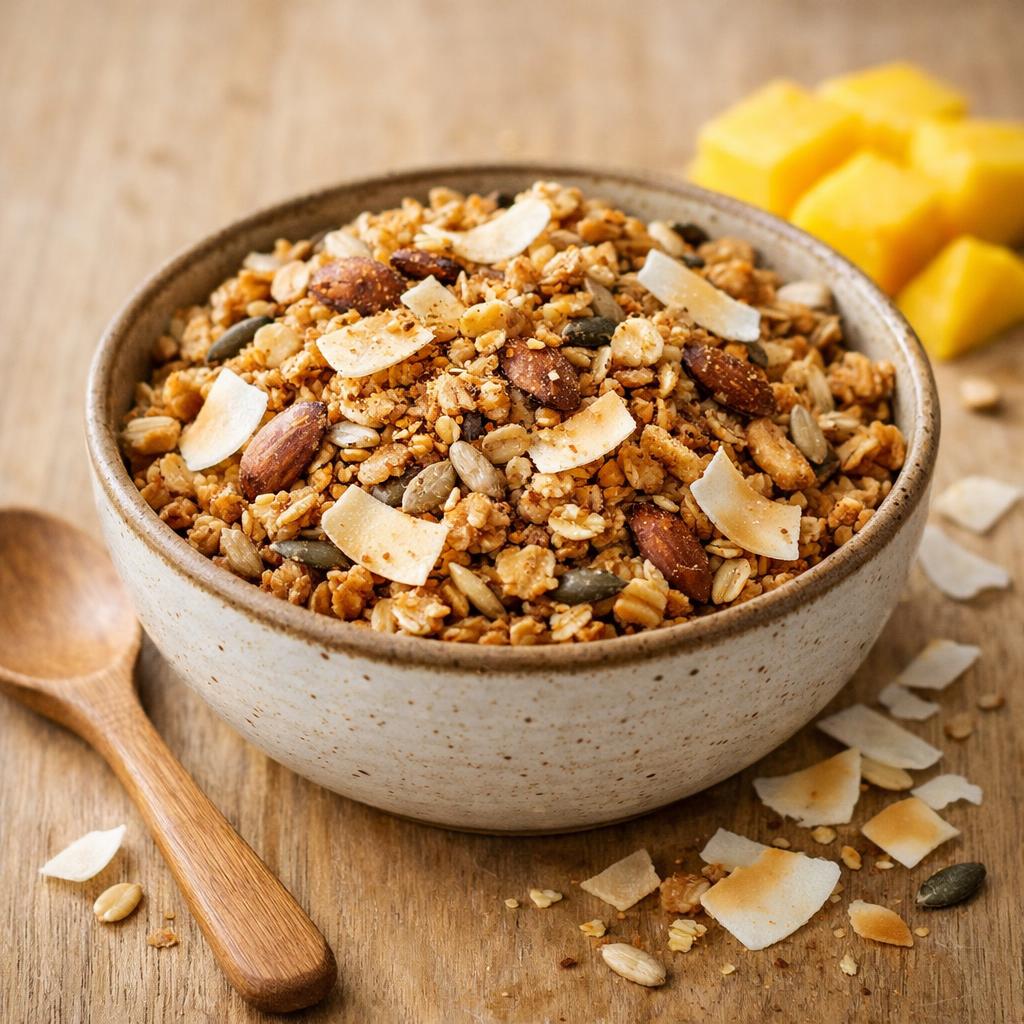 Granola vanille coco